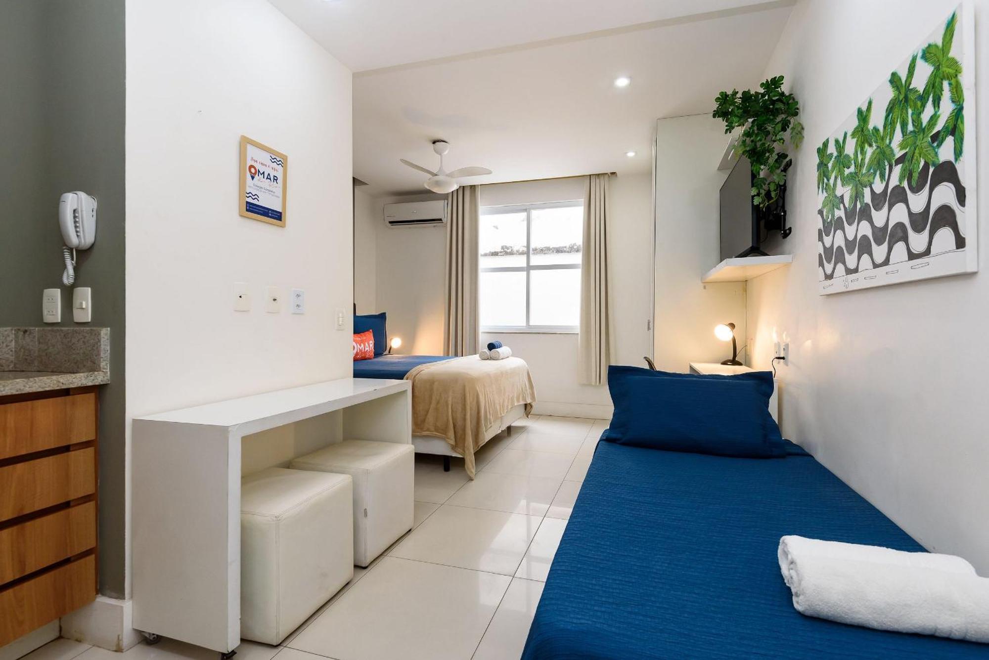 Appartement Omar Do Rio - Pm 269/407: Na Quadra Da De Ipanema Entre Os Postos 8 E 9, Internet 125mbps + Workstation E Roku Tv, Próximo Ao Metrô General Osório *