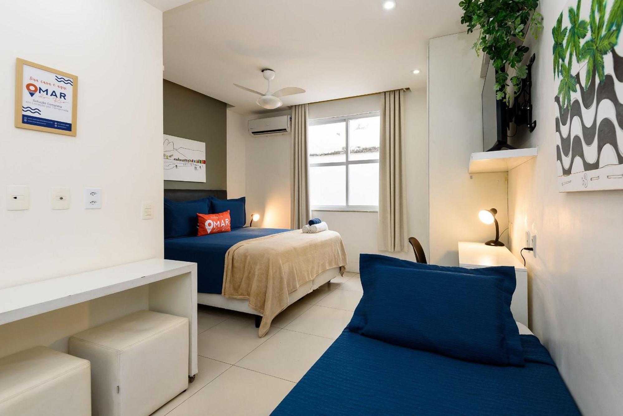Omar Do Rio - Pm 269/407: Na Quadra Da De Ipanema Entre Os Postos 8 E 9, Internet 125mbps + Workstation E Roku Tv, Próximo Ao Metrô General Osório Appartement *
