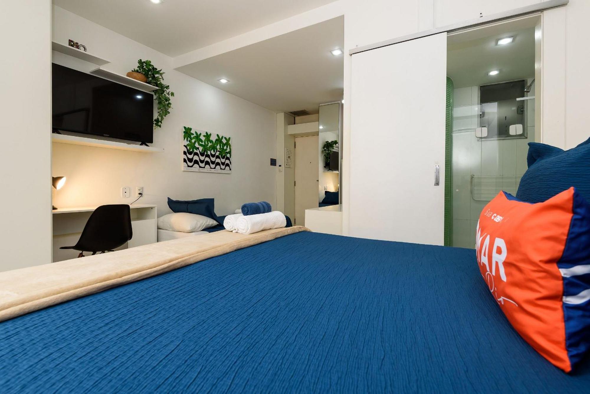 Omar Do Rio - Pm 269/407: Na Quadra Da De Ipanema Entre Os Postos 8 E 9, Internet 125mbps + Workstation E Roku Tv, Próximo Ao Metrô General Osório Appartement Rio de Janeiro